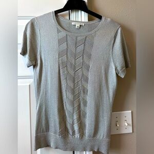 Shimmery short sleeve top Sz M